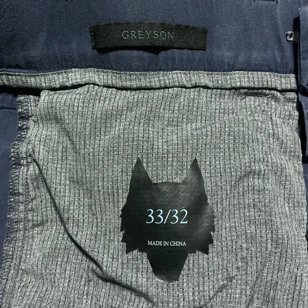 Greyson Amagansett 5 Pocket Pants Mens 33x32 Navy Blue Stretch Golf Casual